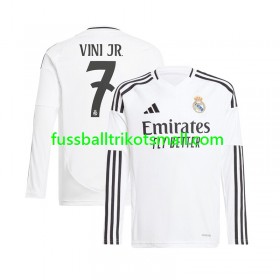 Fußballtrikots Real Madrid Vinicius Junior 7 2024-2025 Langarm Heimtrikotsatz kaufen